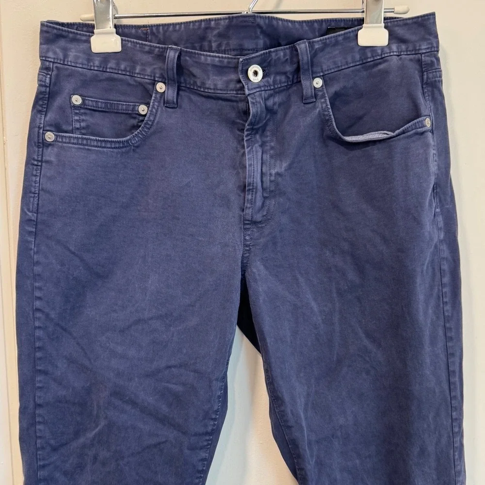 Bonobos Mens 5 Pocket Pants Navy Blue Cotton Stretch Straight Leg‎ 32x30